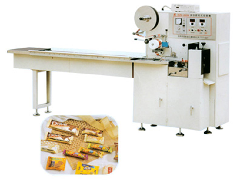 Máquina de Embalagem Flow Pack Horizontal de Alta Velocidade para Doces, Pães, Croissants, Biscoitos e Barras de Chocolate