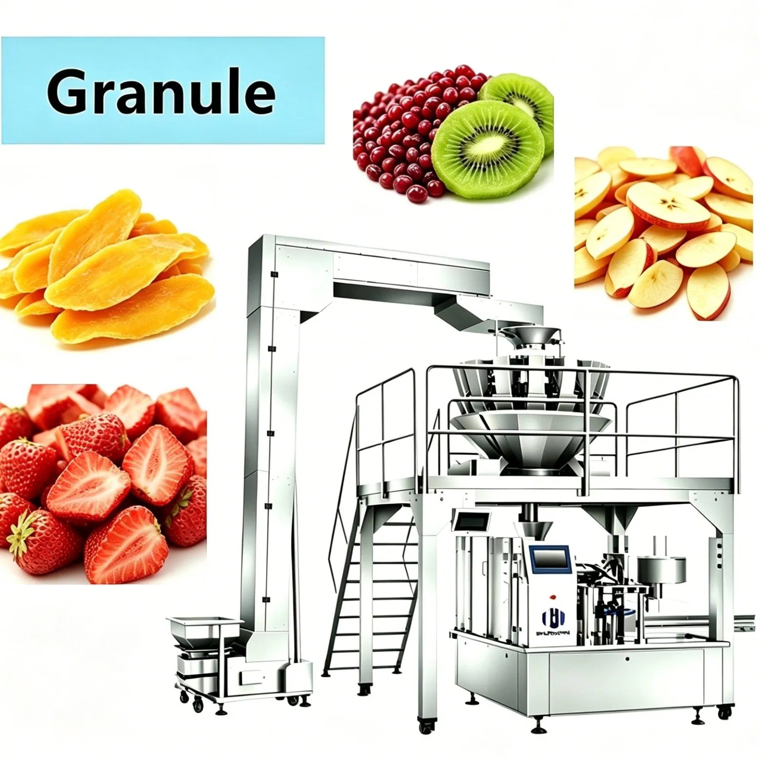 Máquina de Embalagem de Saco Sachet Vertical Flowpack para Açúcar, Alimentos, Água, Saquinho de Chá, Pó, Fruta, Café, Líquido