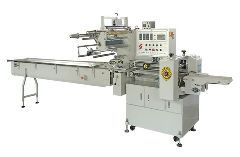 Máquina de Embalagem Flow Pack Horizontal de Alta Velocidade para Doces, Pães, Croissants, Biscoitos e Barras de Chocolate