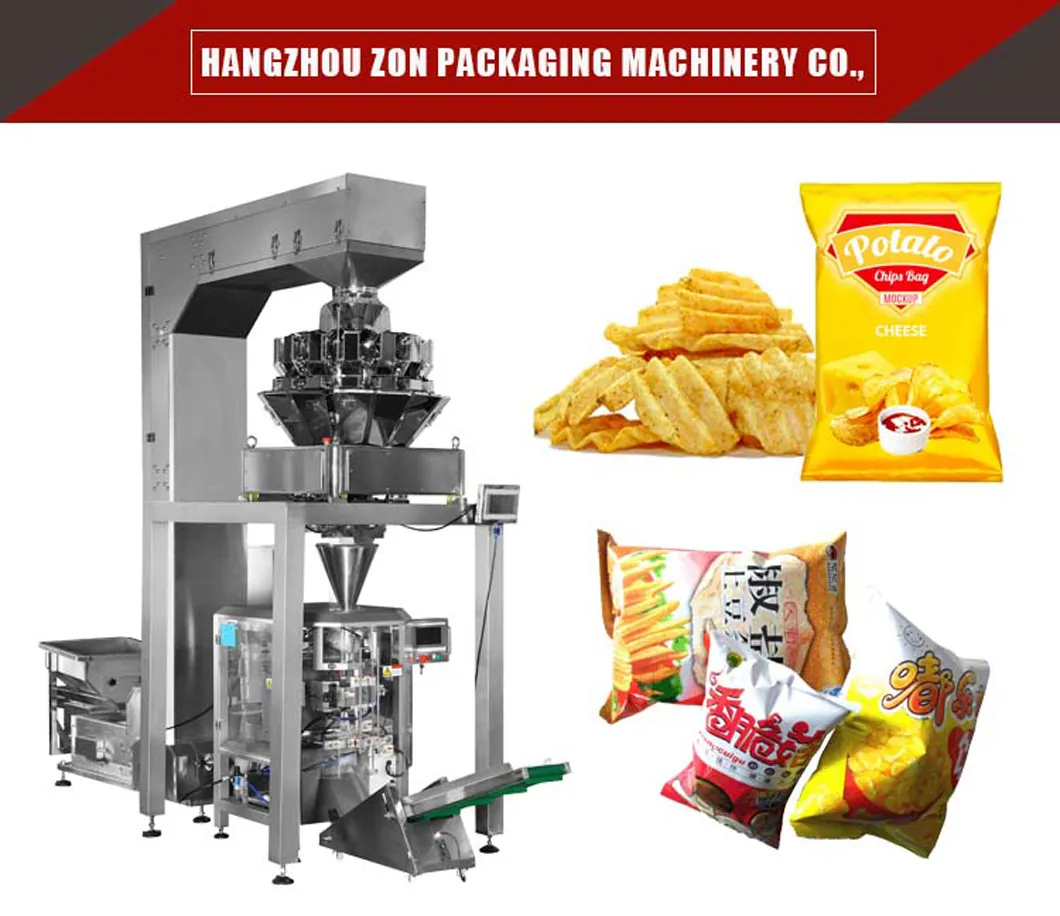 Máquina de Embalagem Vertical Automática de Batatas Fritas de Alta Precisão