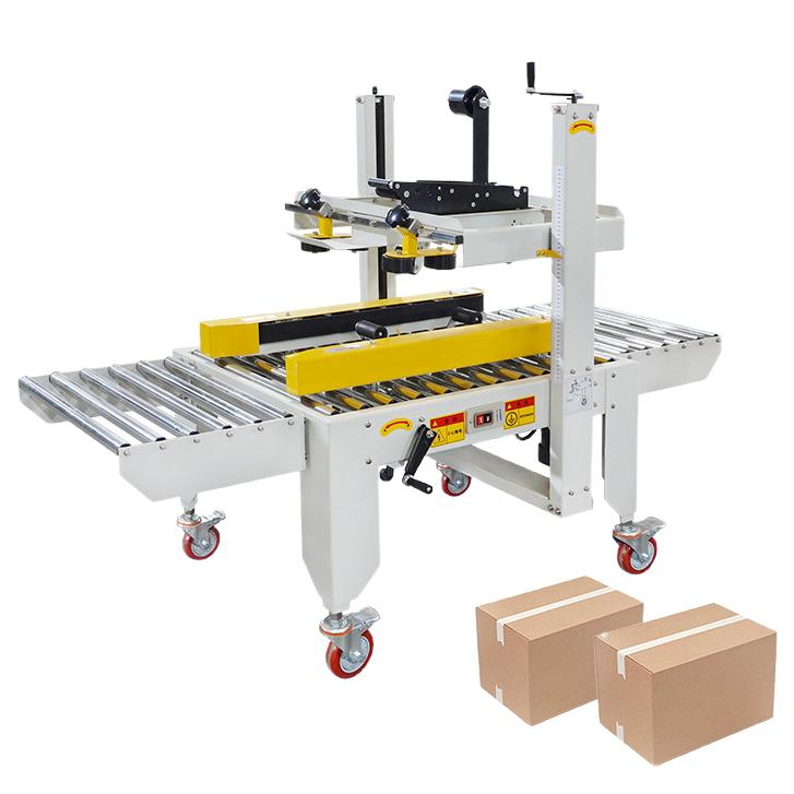 Máquina de Embalagem de Selagem de Caixas de Papelão com Ajuste Manual Semi Automático