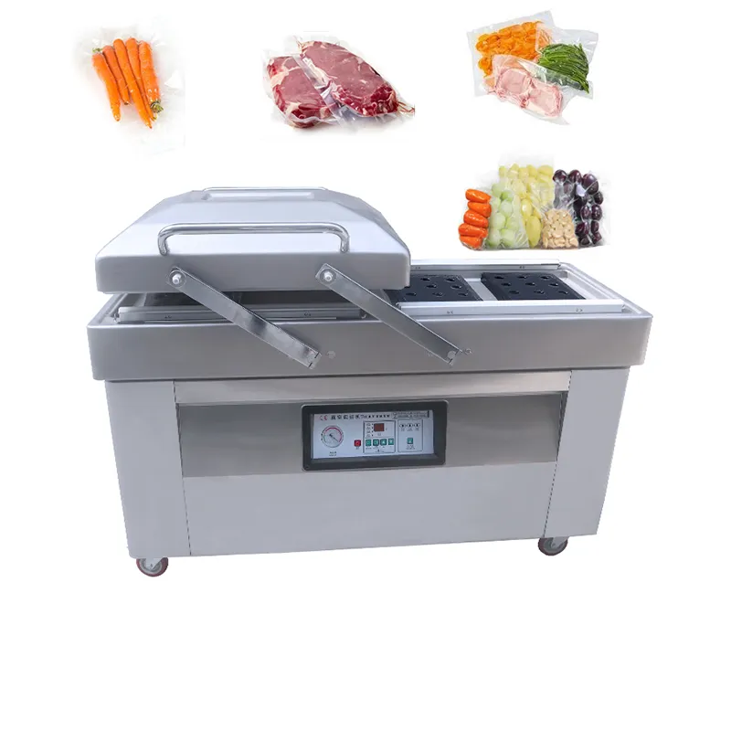 Máquina de Embalagem a Vácuo para Vegetais, Frutas, Pacotes, Frango, Cordeiro, Carne, Presunto, Linguiça