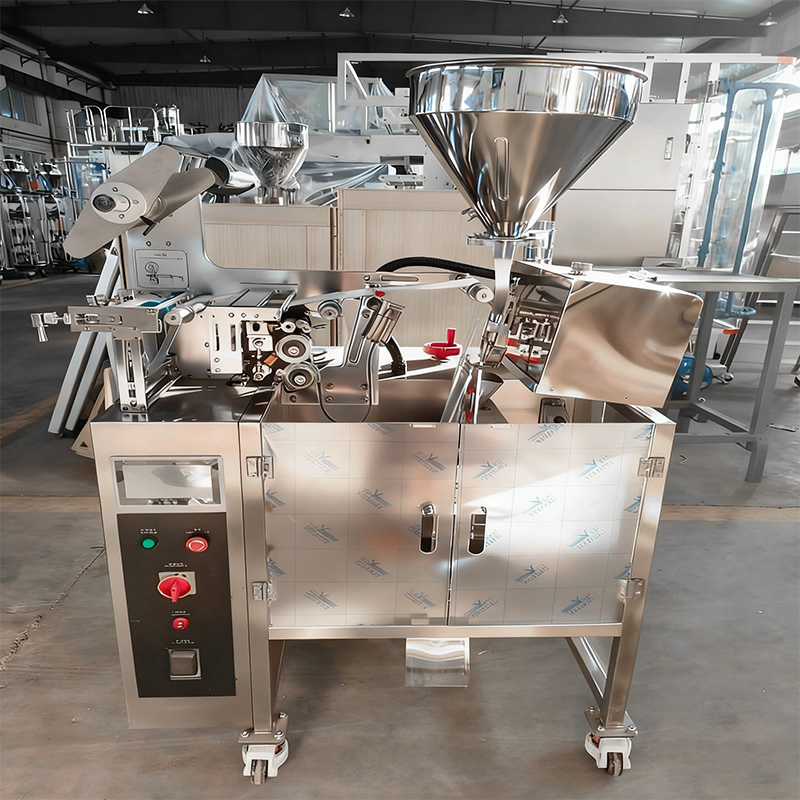 Máquina de Embalagem Automática Volumétrica para Sacos de Snacks Verticais, Preenchimento de Café, Alimentos Granulados e Especiarias Multifuncional