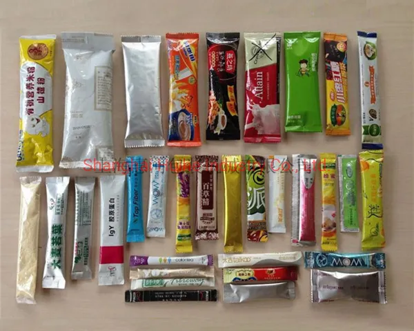 Amostras de embalagem de pó
