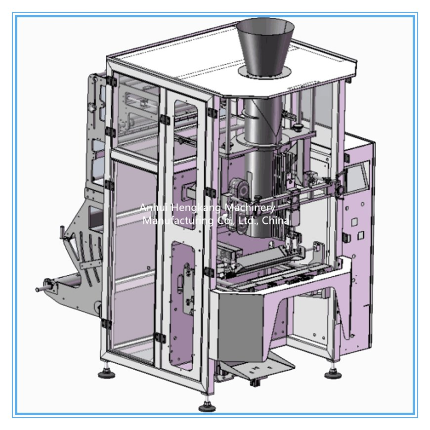 Máquina de Embalagem de Saco Vertical Automática para Enchimento, Selagem e Pesagem de Snacks, Grãos, Arroz, Nozes, Café, Açúcar, Doces, Alimentos