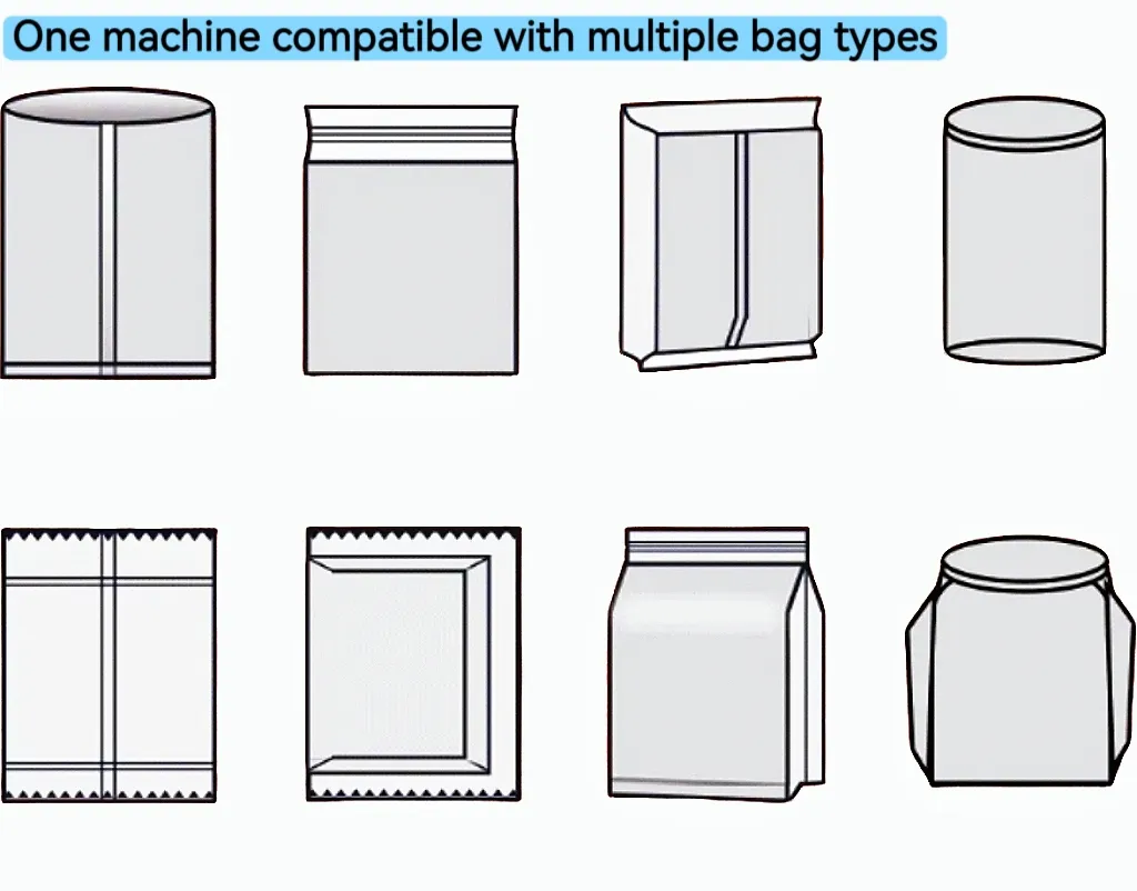 Máquina de Embalagem Vertical para Selagem e Enchimento de Líquidos em Sachês Pequenos de Mel, Suco, Óleo, Picolé, Ketchup, Pasta e Molho