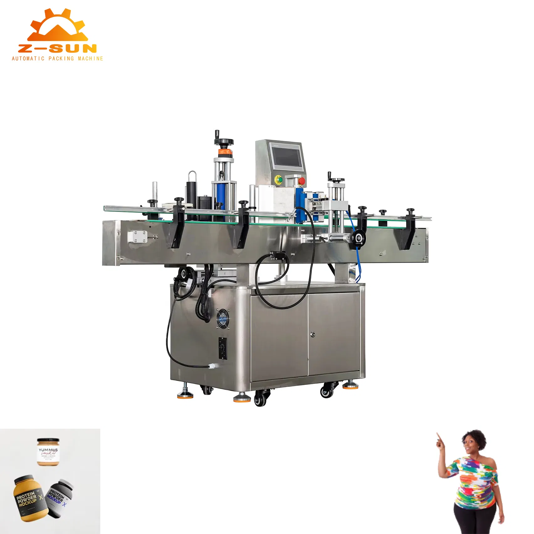 Máquina de Enchimento Automática de Garrafas Plásticas para Pó de Proteína Linha de Produção de Engarrafamento Feita Sob Medida