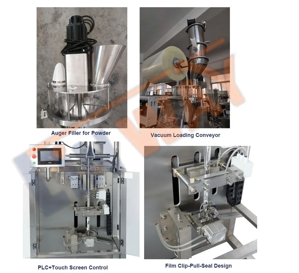 Máquina de Embalagem FFS com Selagem Lateral e Traseira para Enchimento de Pó Vertical 3