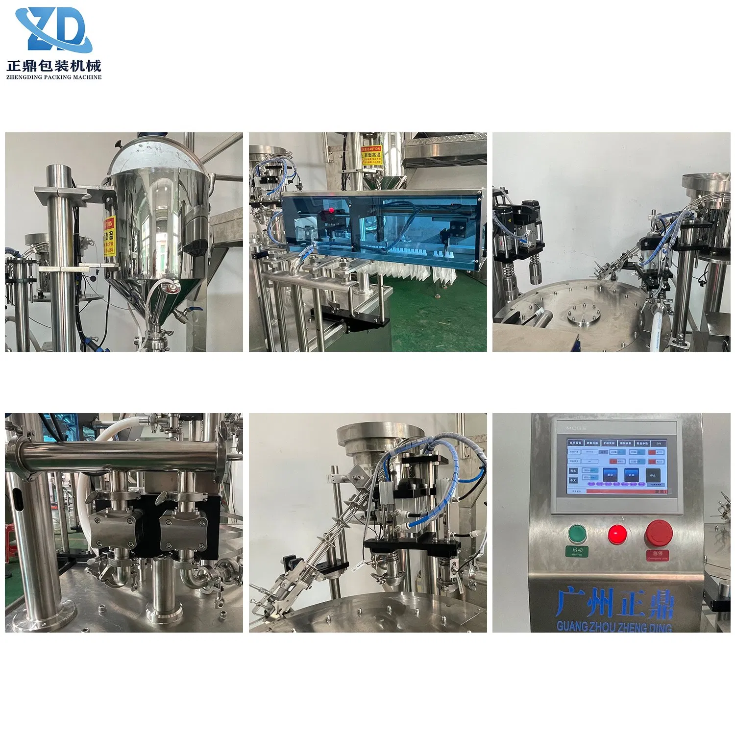 Honey Edible Oil Rotary Spout Pouch Filling Sealing Capping Machine
