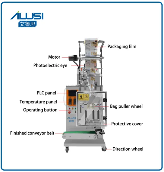 Máquina de Embalagem Automática Vertical de Saco de Água, Sumo de Fruta, Geladinho, Gelatina, Picolé