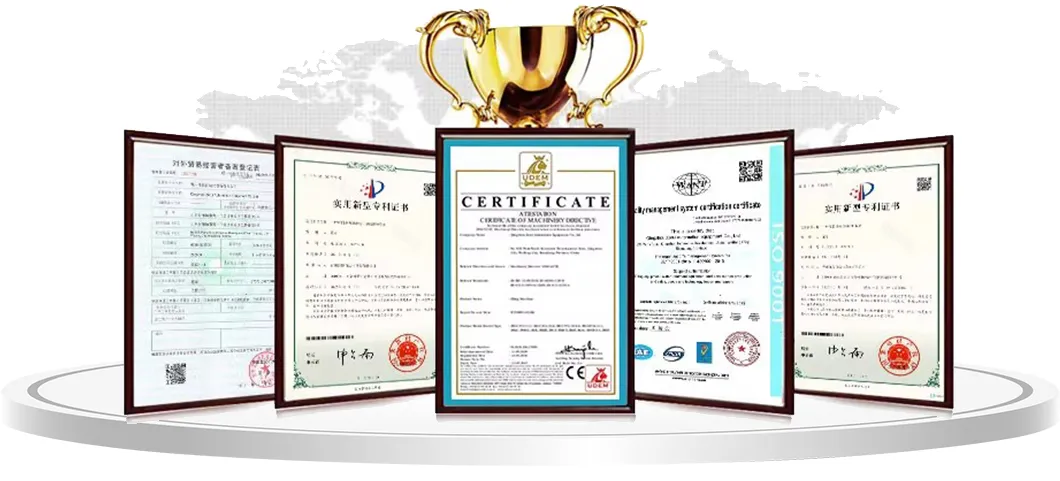 Certificados de qualidade da empresa