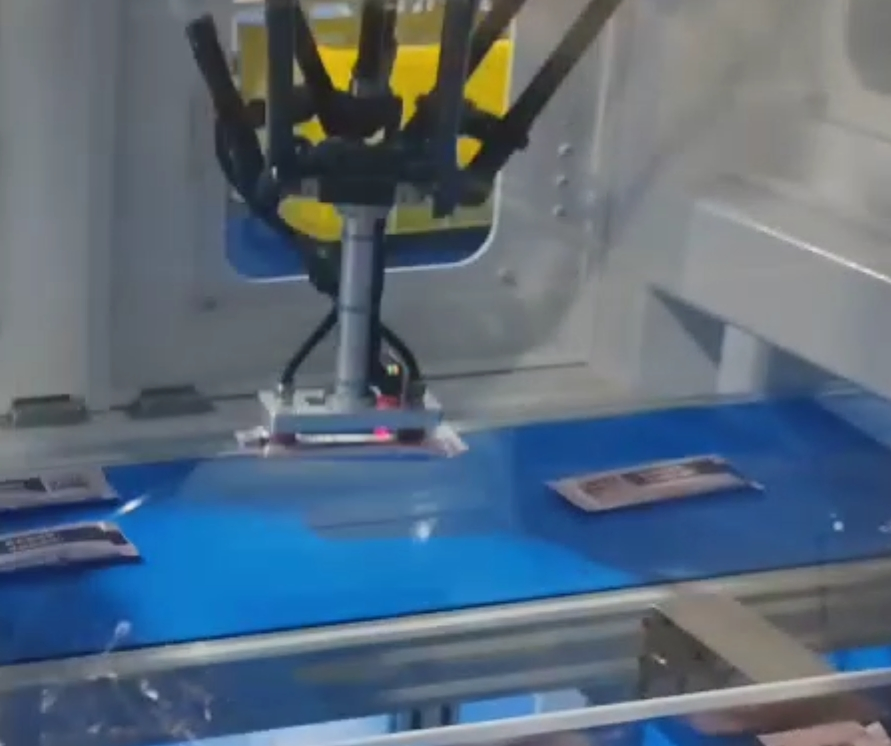 Linha de embalagem automática para selagem de cartuchos de sementes de girassol em saco