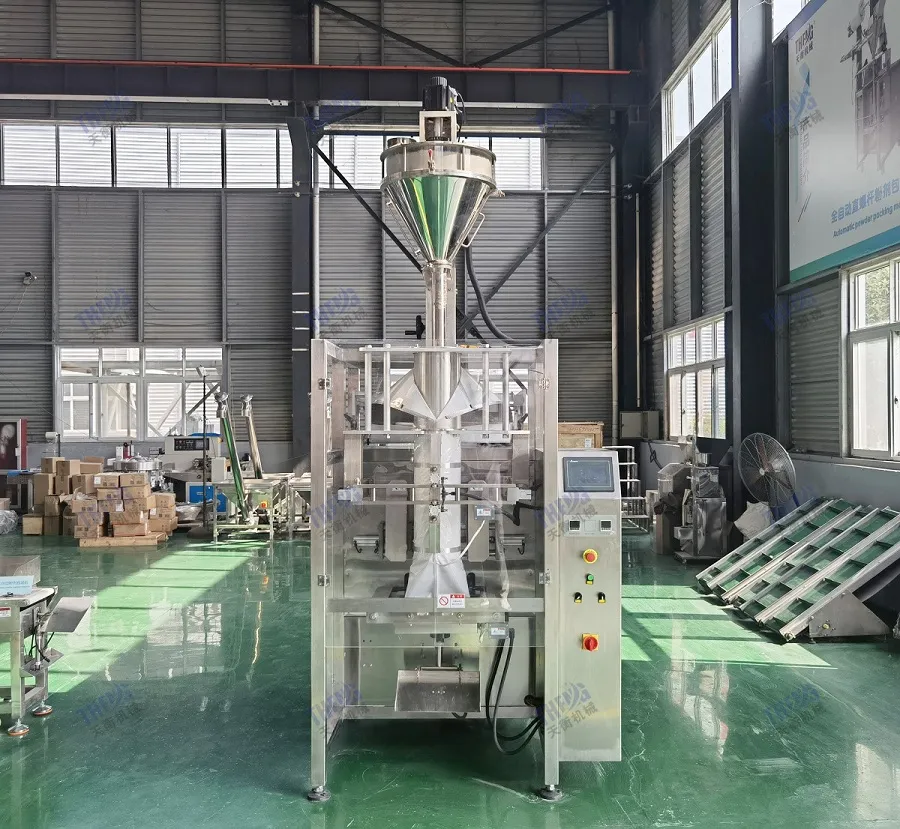 Máquina de Embalagem Automática de Sacos de Pó da China Máquina Vertical Vffs para Embalagem de Farinha, Pó de Leite, Café, Açúcar, Sal e Arroz