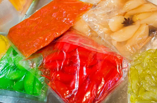 Máquina de embalagem a vácuo para selagem de pacotes de frutos do mar em alta venda