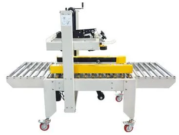 Máquina de Embalagem de Selagem de Caixas de Papelão com Ajuste Manual Semi Automático