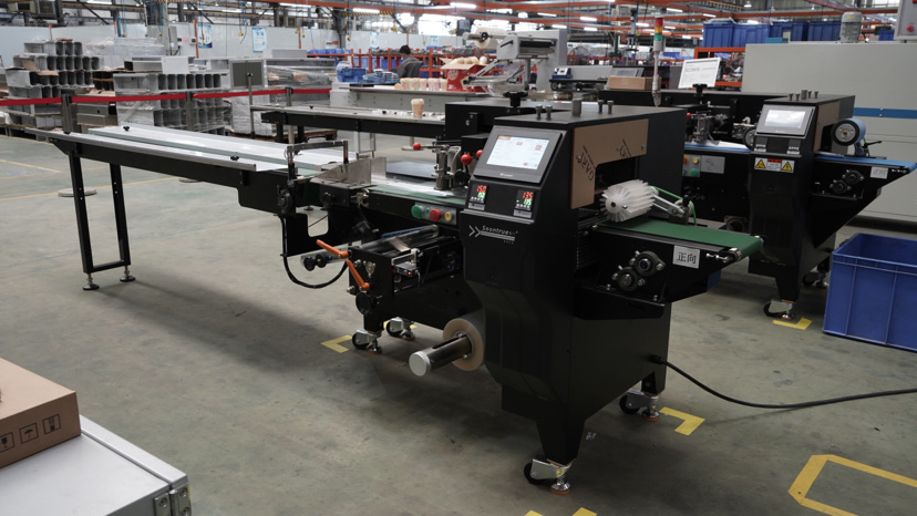 Máquina de Embalagem Automática para Embalagem de Chocolate, Preenchimento de Doces, Embalagem de Alimentos, Biscoitos, Cookies, Máquina de Embalagem Flow Pack, Embaladora Horizontal
