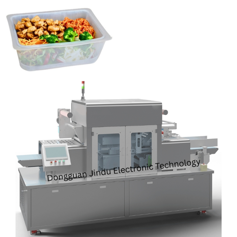 Linha de Embalagem em Atmosfera Modificada para Salada Pronta para Comer Totalmente Automática