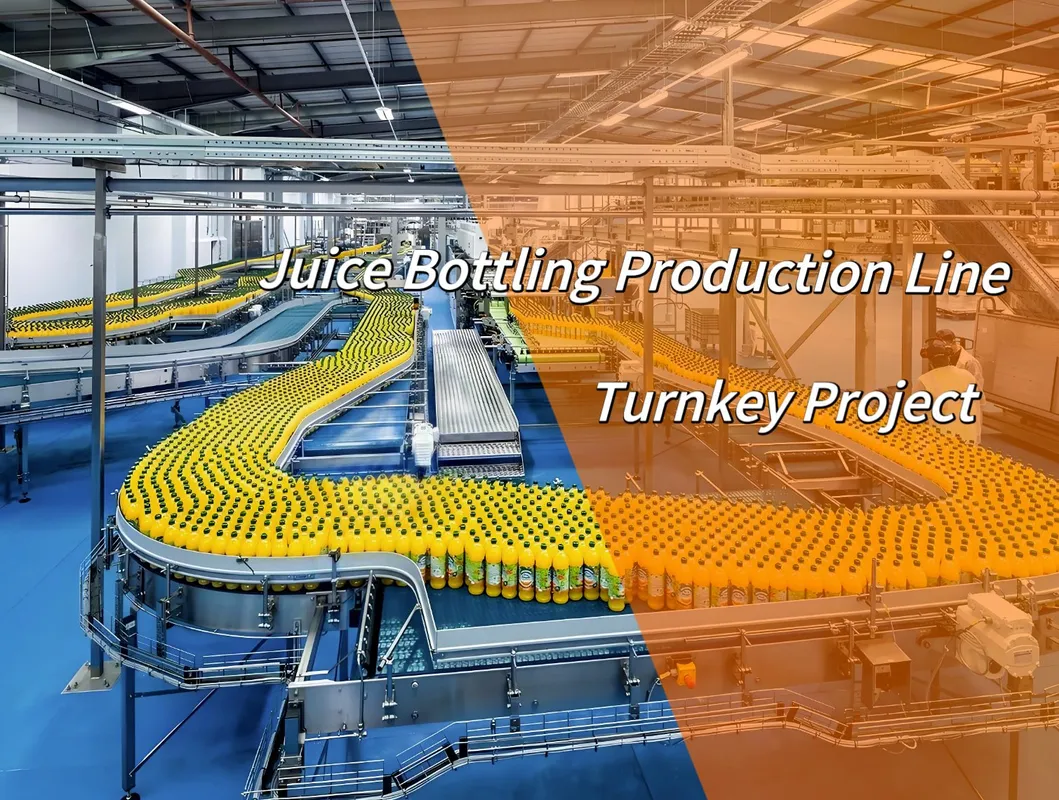 Linha de Produção de Suco Engarrafado / Máquina de Processamento, Enchimento e Embalagem de Suco de Fruta