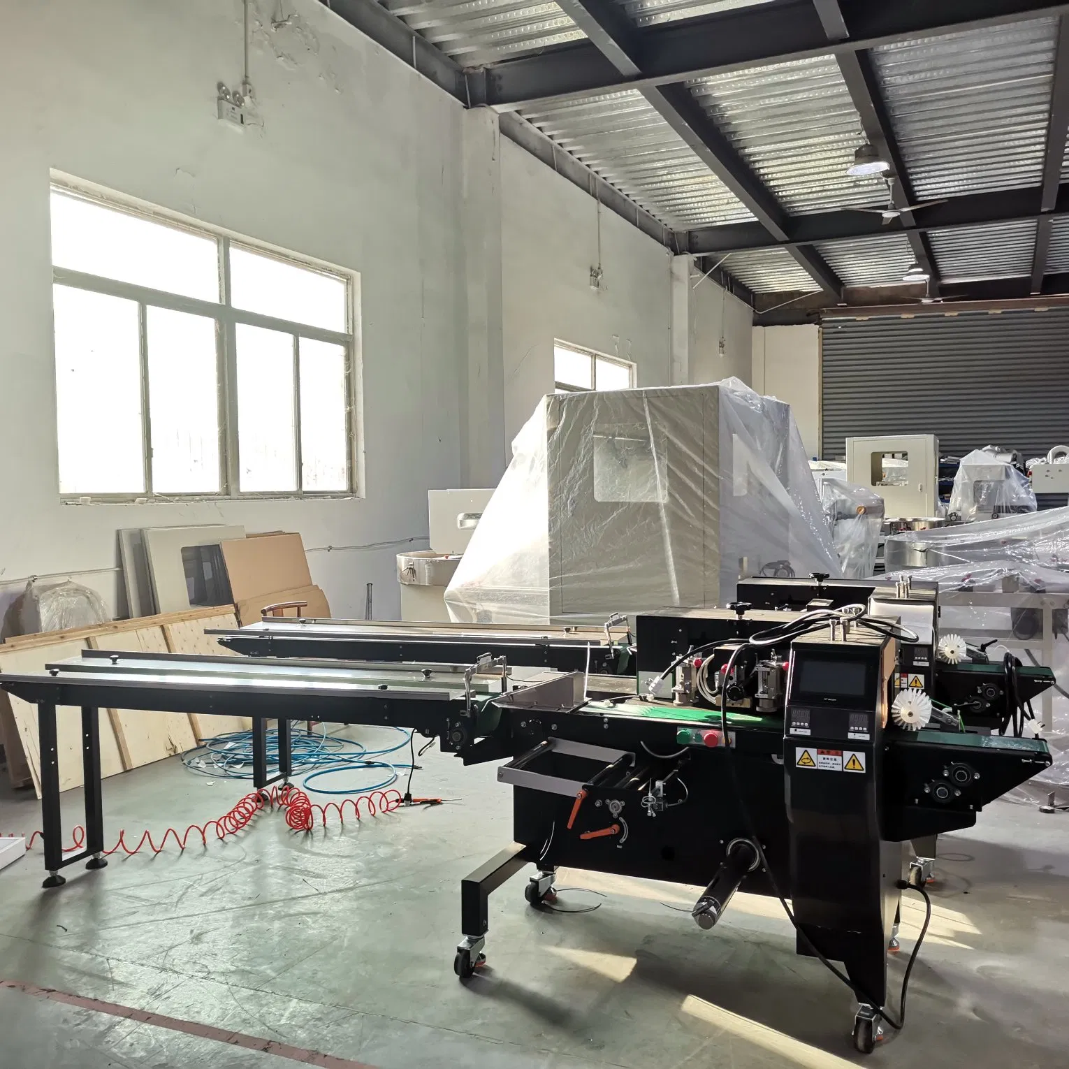 Máquina de Embalagem Flow Pack Horizontal Automática da China para Pirulitos e Picolés