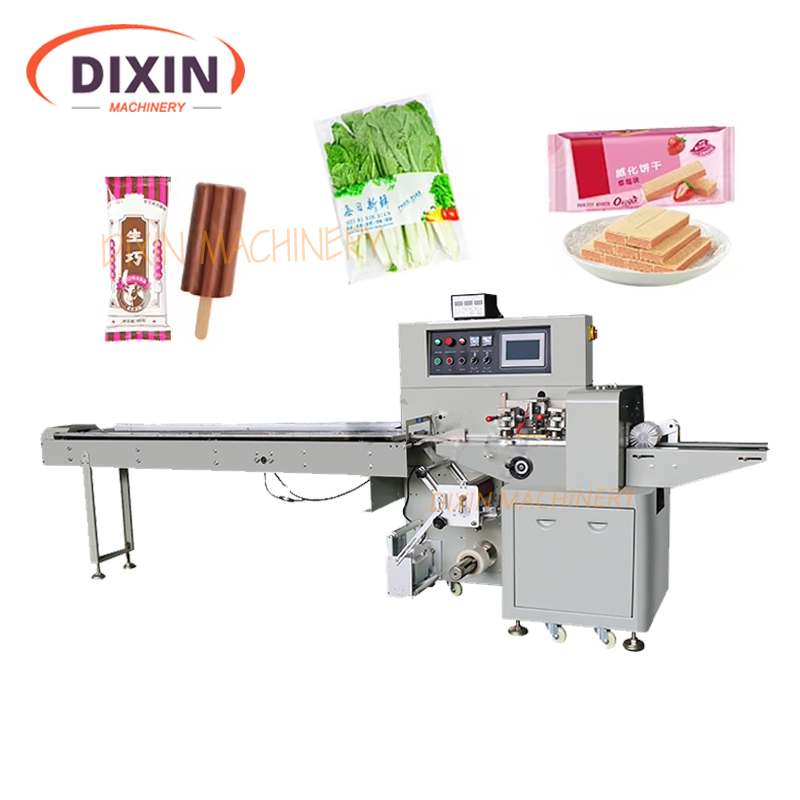 Máquina de Embalagem Horizontal para Picolé Automático e Biscoito de Carne em Pão