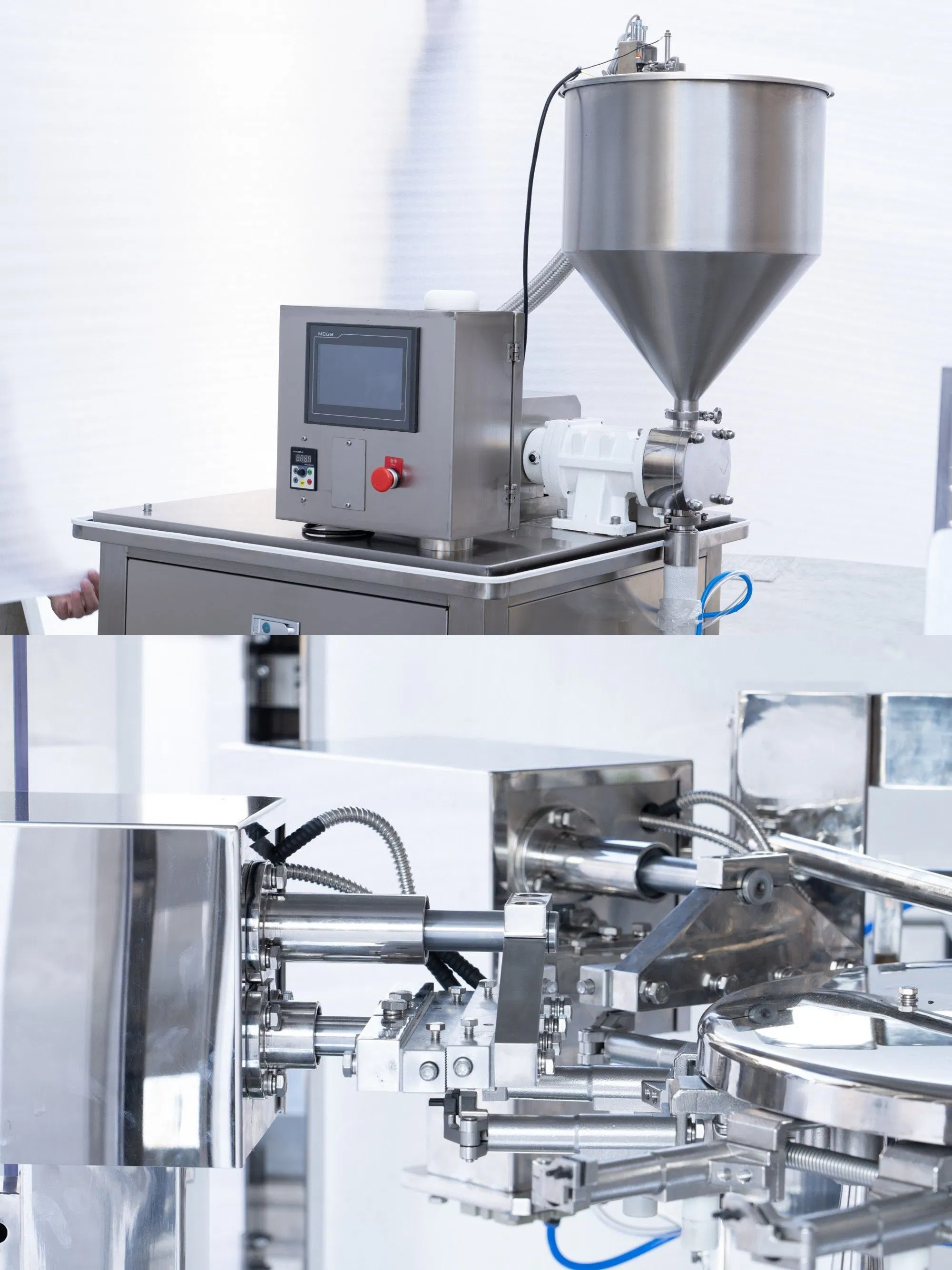 Máquina de Embalagem e Selagem de Sachet Vertical Líquido para Café, Açúcar, Doces, Alimentos, Água, Pó, Saco de Chá