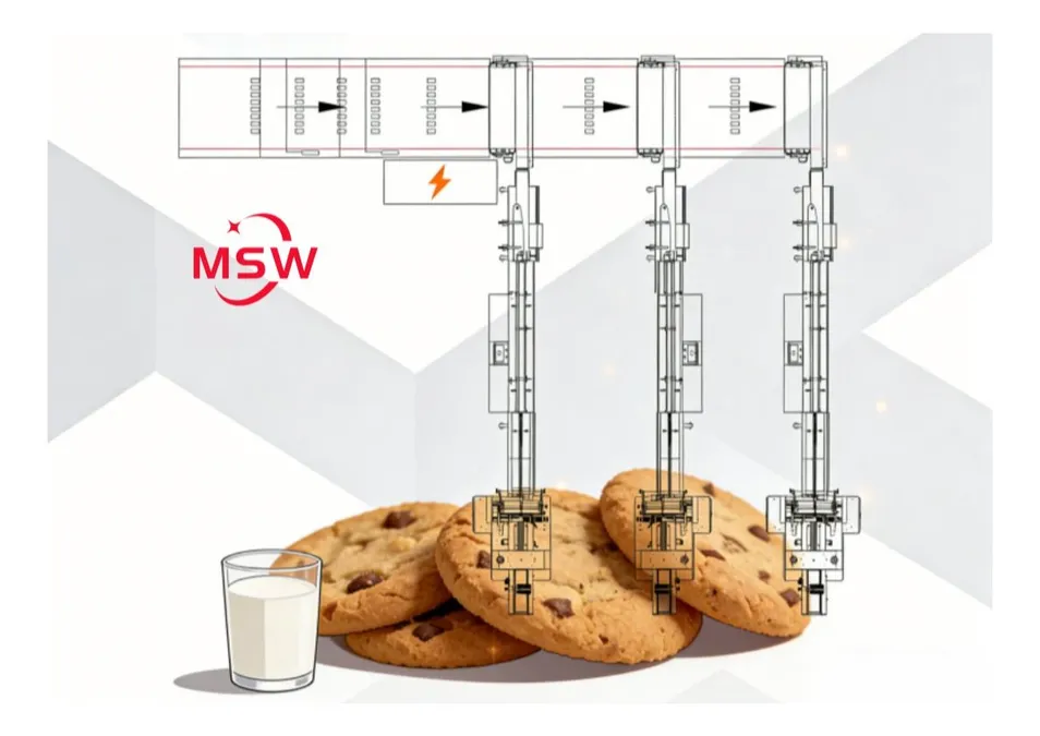 Linha de Embalagem Personalizada com Seladora de Caixas Totalmente Automática para Alimentos Prontos para Comer