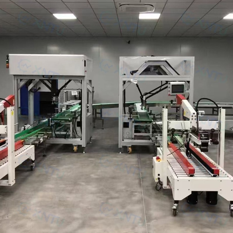 Máquina de Embalagem de Bebidas Secundárias Automática Linha de Fluxo Linha de Produção de Embalagem de Alimentos Personalizada