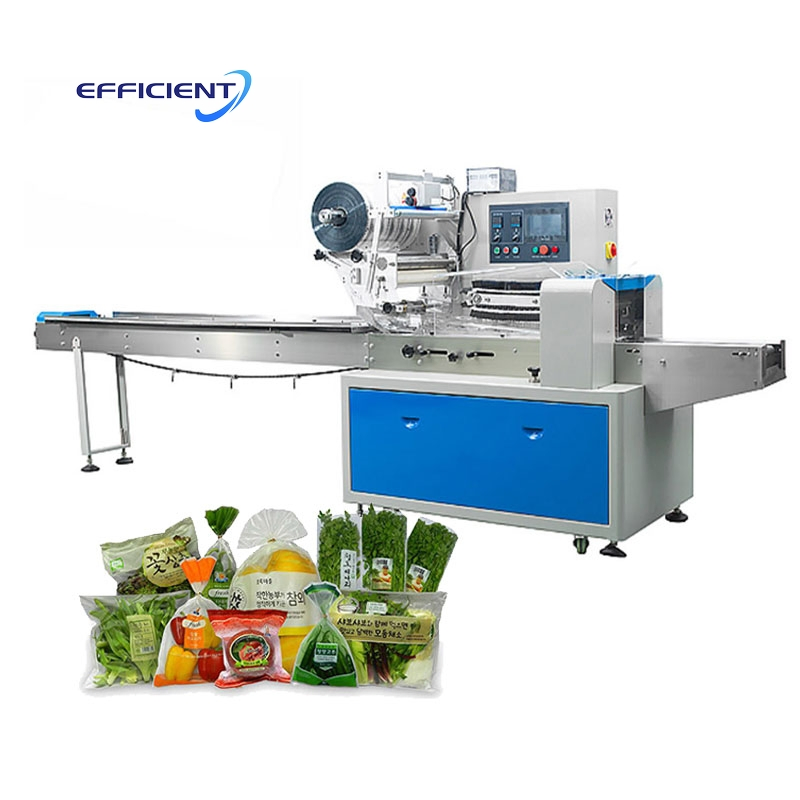 Máquina de Embalagem de Fluxo para Pacote de Almofada Horizontal Pequena para Doces