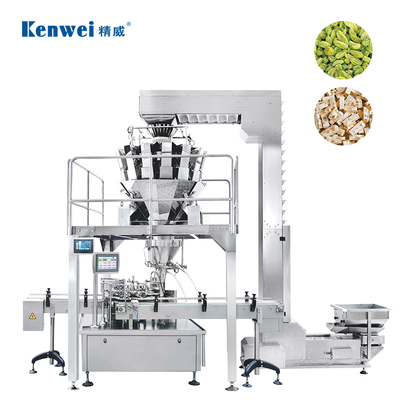 Máquina de Embalagem de Alimentos Eficiente para Pesagem e Enlatamento de Snacks, Chips e Sistema de Pesagem Multihead Combinação Auto 14