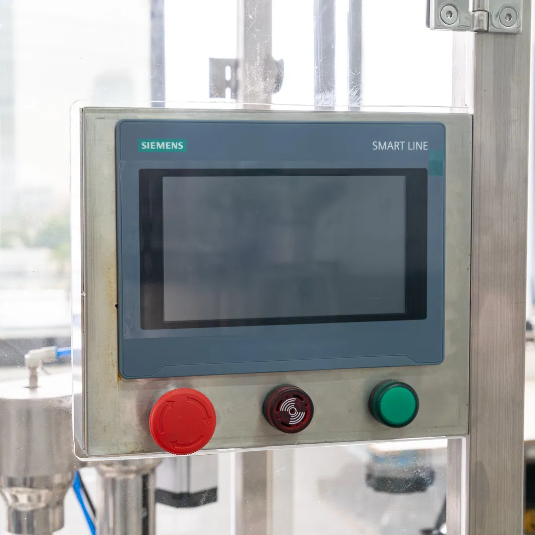 Linha de Produção Automática Completa para Lavagem, Enchimento, Tampagem e Rotulagem de Frascos de Óleo Essencial