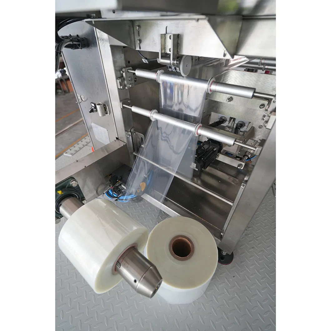 Máquina de Embalagem Vertical para Selagem e Enchimento de Líquidos em Sachês Pequenos de Mel, Suco, Óleo, Picolé, Ketchup, Pasta e Molho