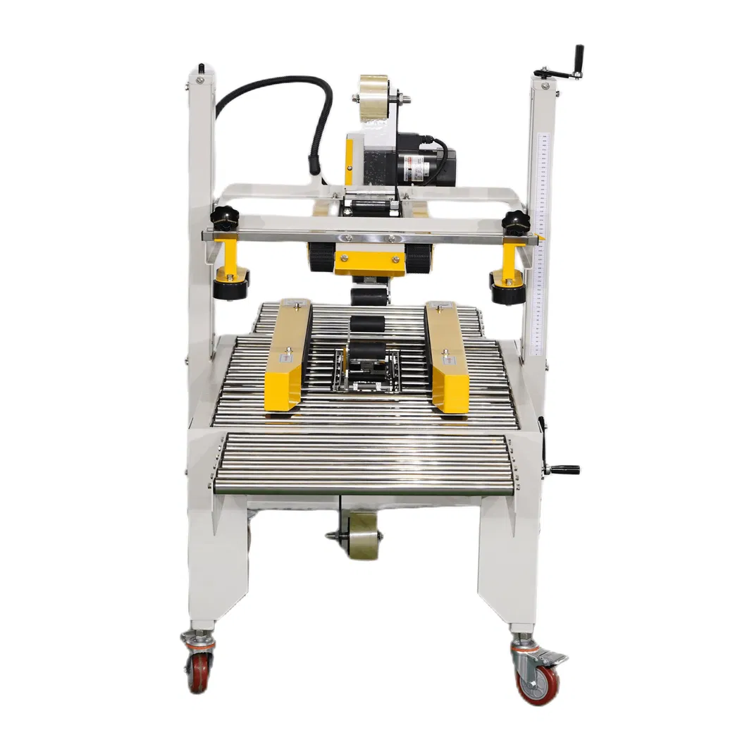 Máquina de Embalagem de Selagem de Caixas de Papelão com Ajuste Manual Semi Automático