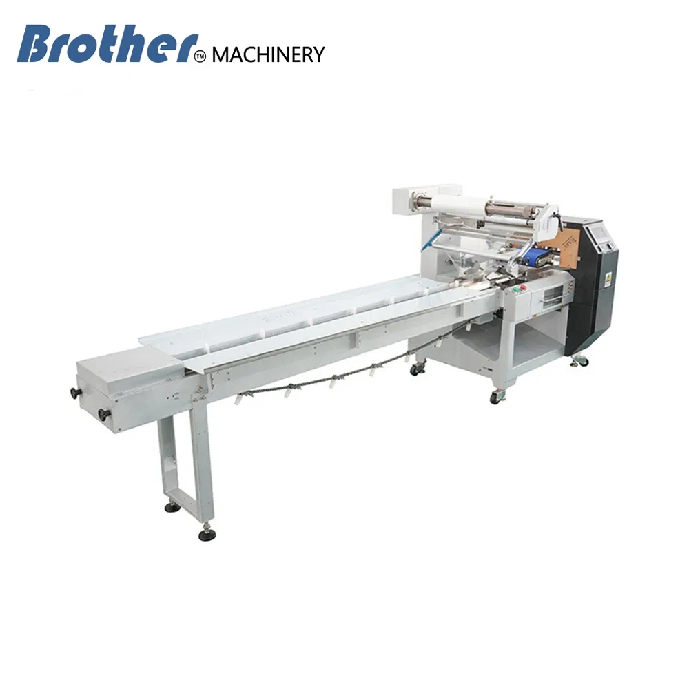 Máquina de Embalagem Horizontal Automática de Alta Velocidade com Servo, Precisão, Funcionamento Contínuo e Estável