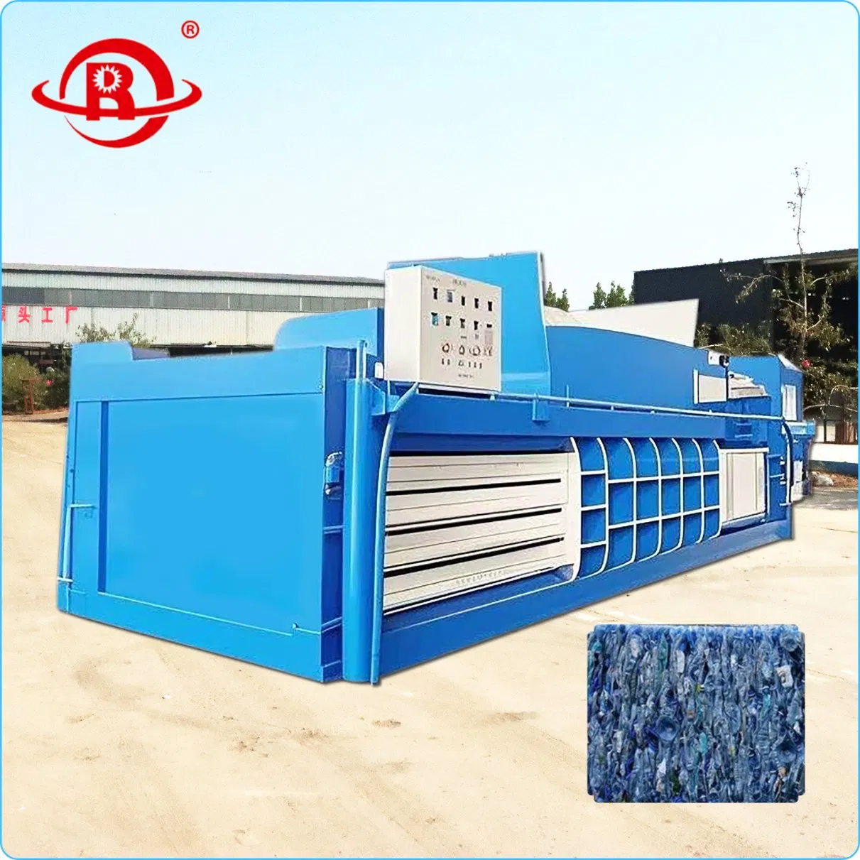 Uma Máquina Baler Automática Completa para Compactar e Embalar Caixas Feita na China