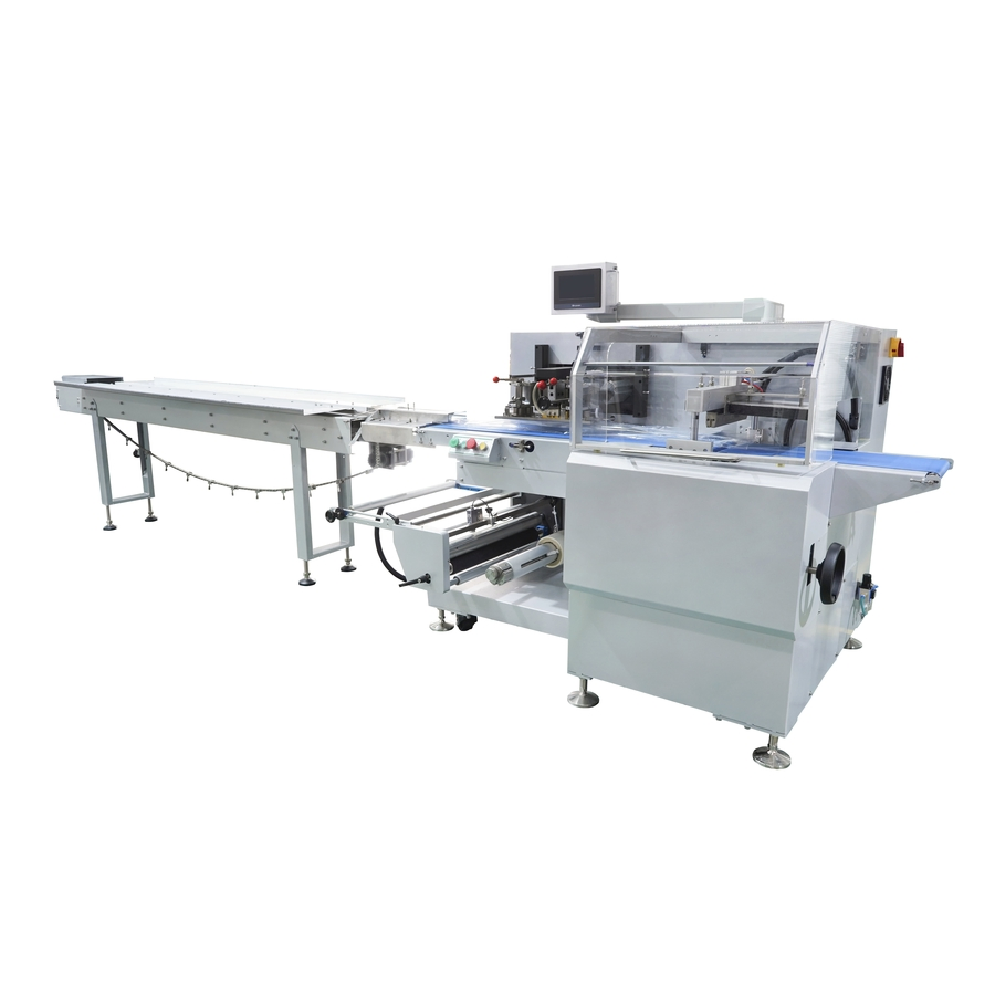 Máquina de Embalagem Horizontal Automática de Servo de Alta Qualidade para Embalagem de Pão, Chocolate, Biscoito, Barra, Máscara, Noodle