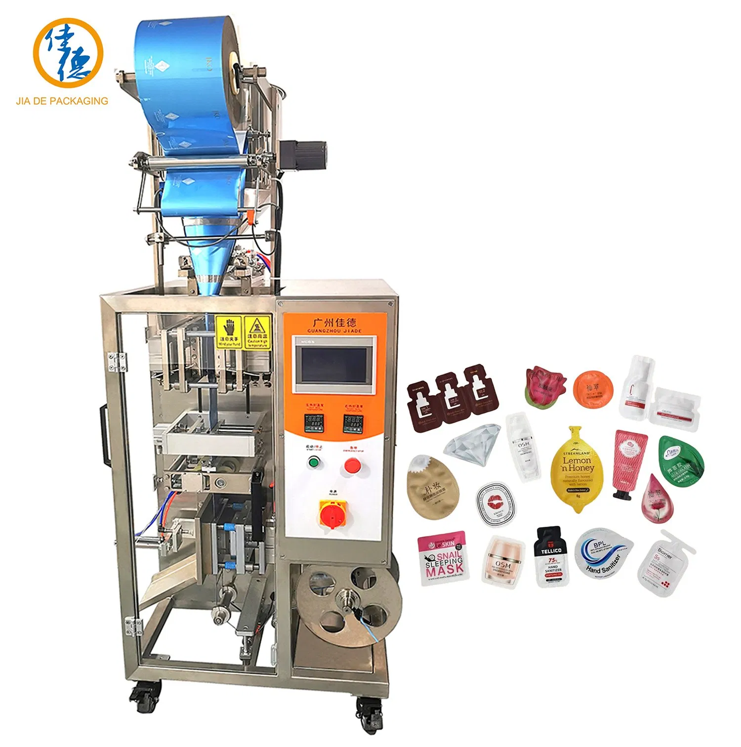 Máquina de Embalagem Líquida para Shampoo, Limpador Facial e Gel/Creme de Banho em Sachet Irregular de Lado Único