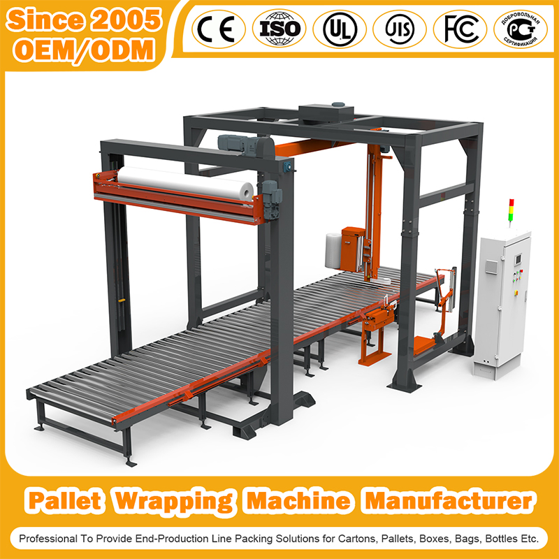 Máquina de Envoltório de Paletes com Braço Rotativo Automático Completo para Embalagem a Vácuo, Envoltório Horizontal de PP para Cartões/Sacos