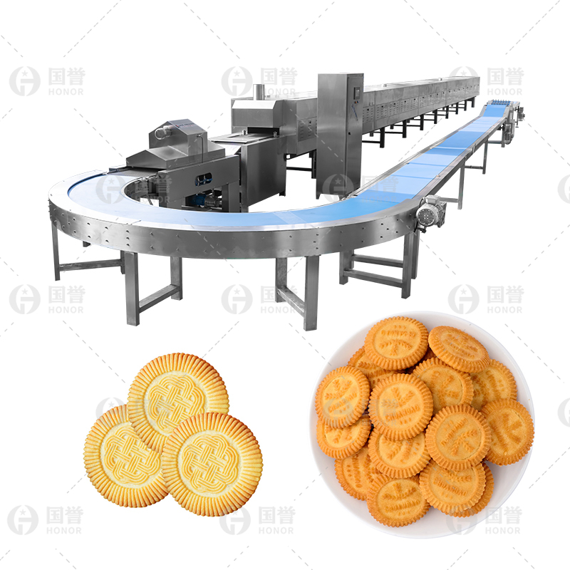 Linha de Produção Automática de Biscoitos Macios e Duros com Máquina de Embalagem de Biscoitos