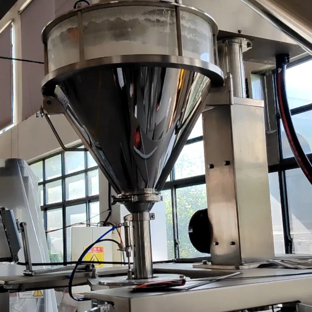 Máquina de Embalagem Automática Vertical para Pó de Especiarias em Pequenos Sachês, Preenchimento de Grãos com Rosca, Equipamento de Embalagem para Pesticidas Veterinários