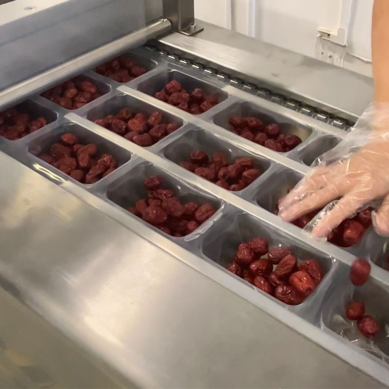 Máquina de Embalagem a Vácuo por Termoformagem Industrial para Carne, Queijo, Linguiça, Máquina de Selagem a Vácuo para Alimentos