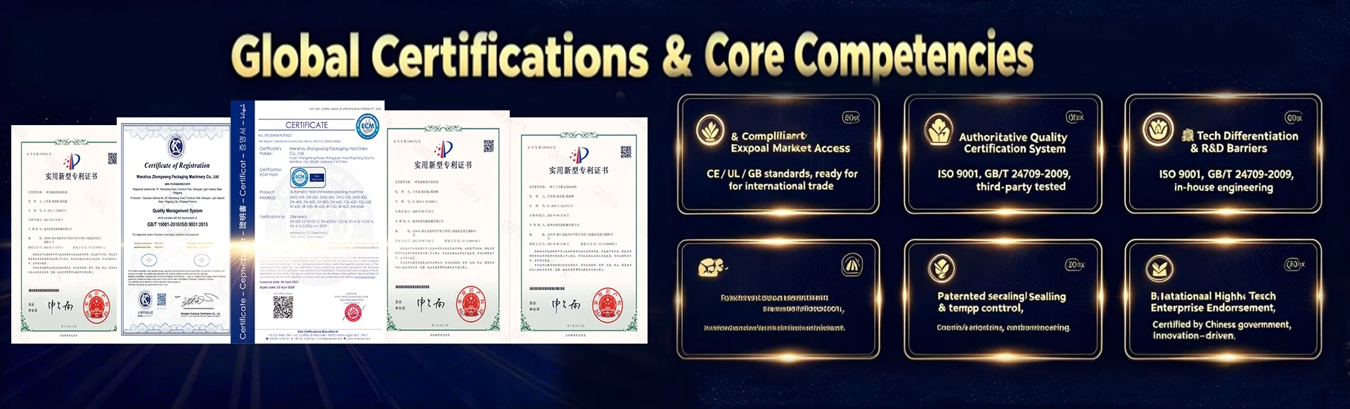 Certificações do Equipamento