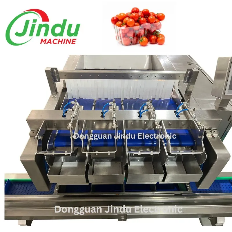 Linha de Embalagem de Clamshell de Tomate Cereja Delicado Sistema de Pesagem Multicabeça