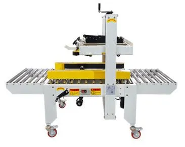 Máquina de Embalagem de Selagem de Caixas de Papelão com Ajuste Manual Semi Automático