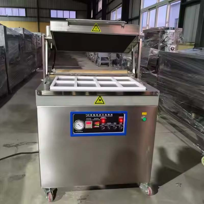 Máquina Seladora a Vácuo Comercial para Embalagem a Vácuo de Carne e Alimentos Congelados para Processamento e Embalagem