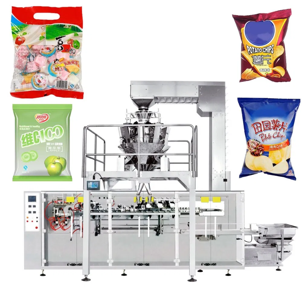 Sistema de pesagem e embalagem horizontal avançado para a Máquina de Embalagem de alimentos
