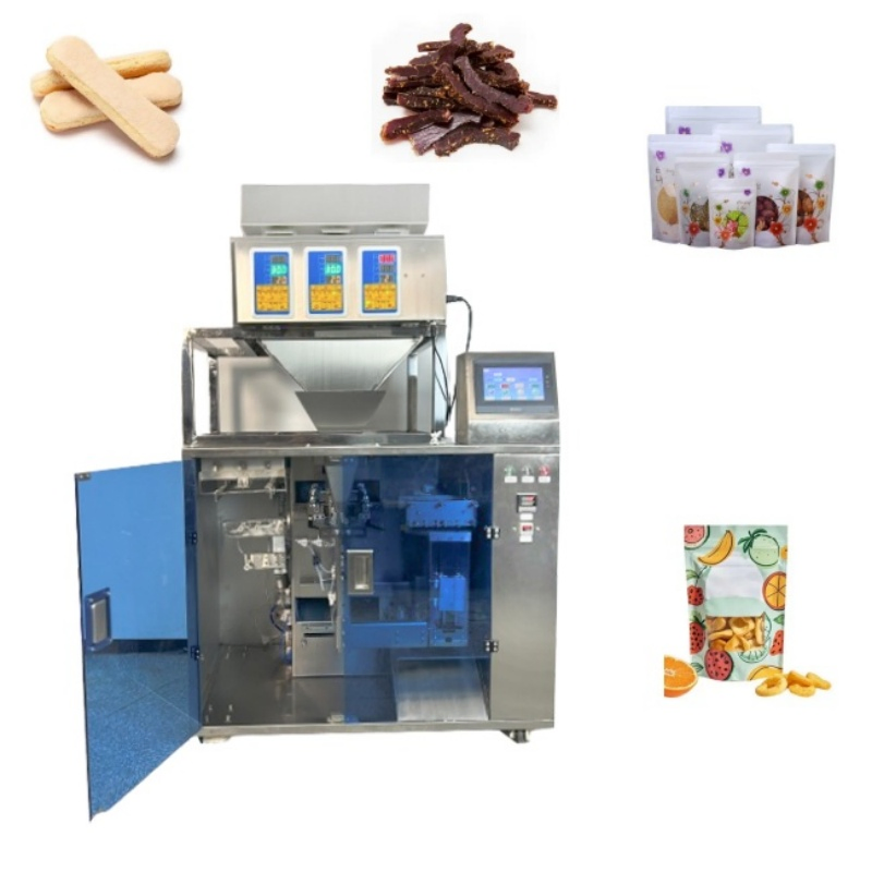 Máquina de Embalagem Automática de Snacks de Carne Seca, Máquina de Embalagem de Pó de Café e Chá, Máquina de Embalagem de Saco de Pé para Geléia, Molho, Farinha, Especiarias e Chips