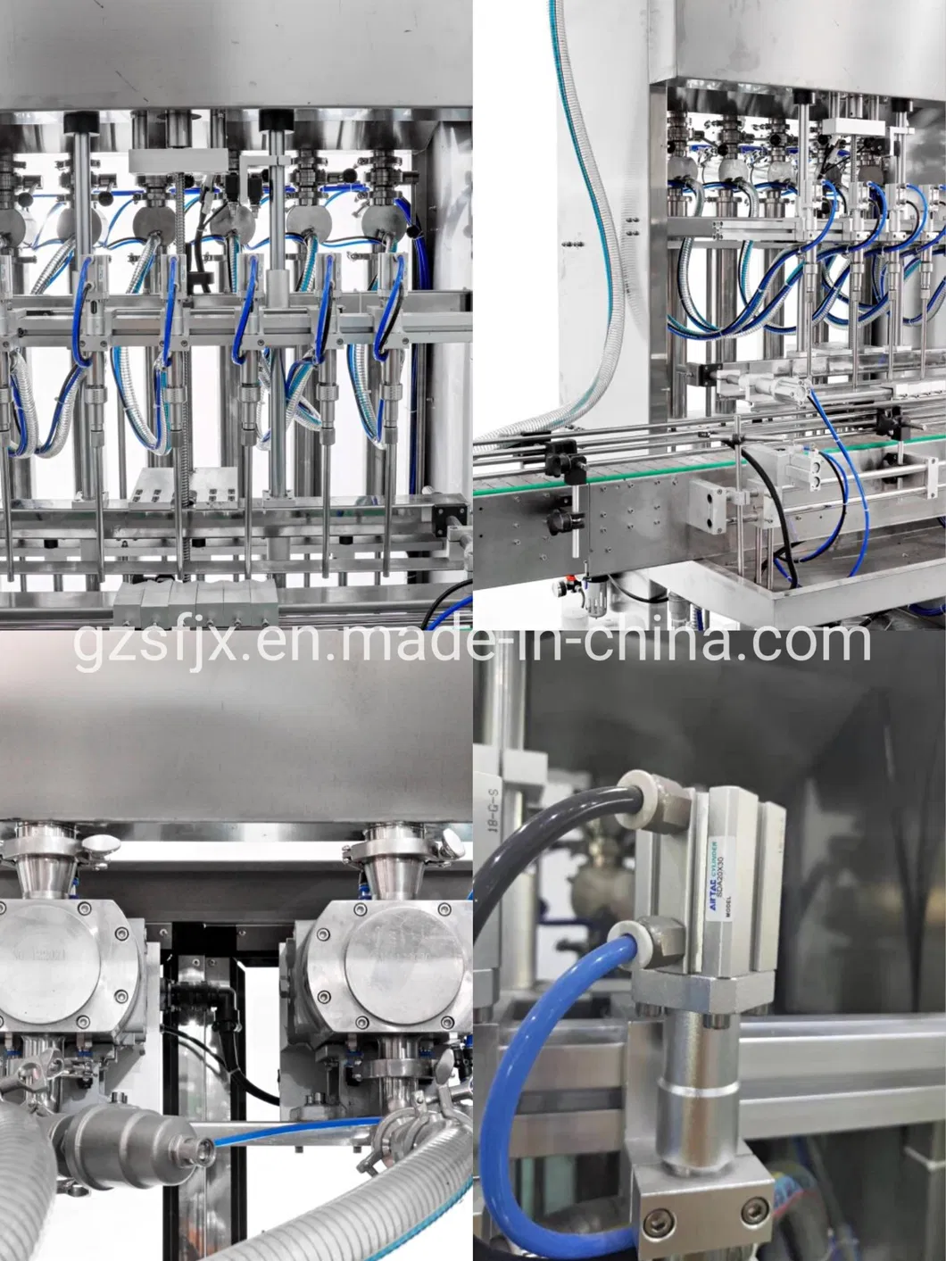 Imagens detalhadas da máquina de enchimento