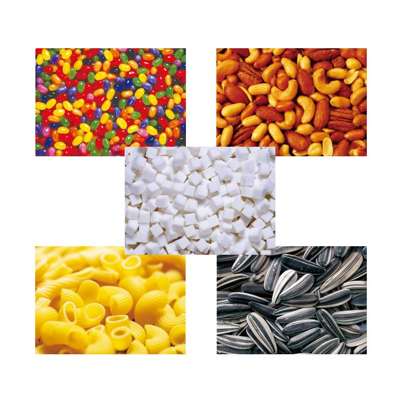 Sistema de pesagem e embalagem horizontal fácil de utilizar para snacks