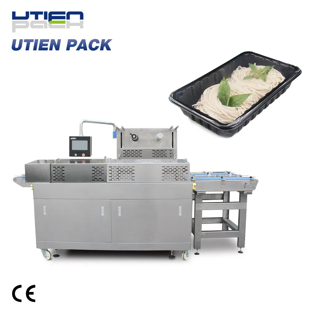 Linha de embalagem de selagem de bandejas de alimentos inovadora da China, para macarrão de refeição rápida