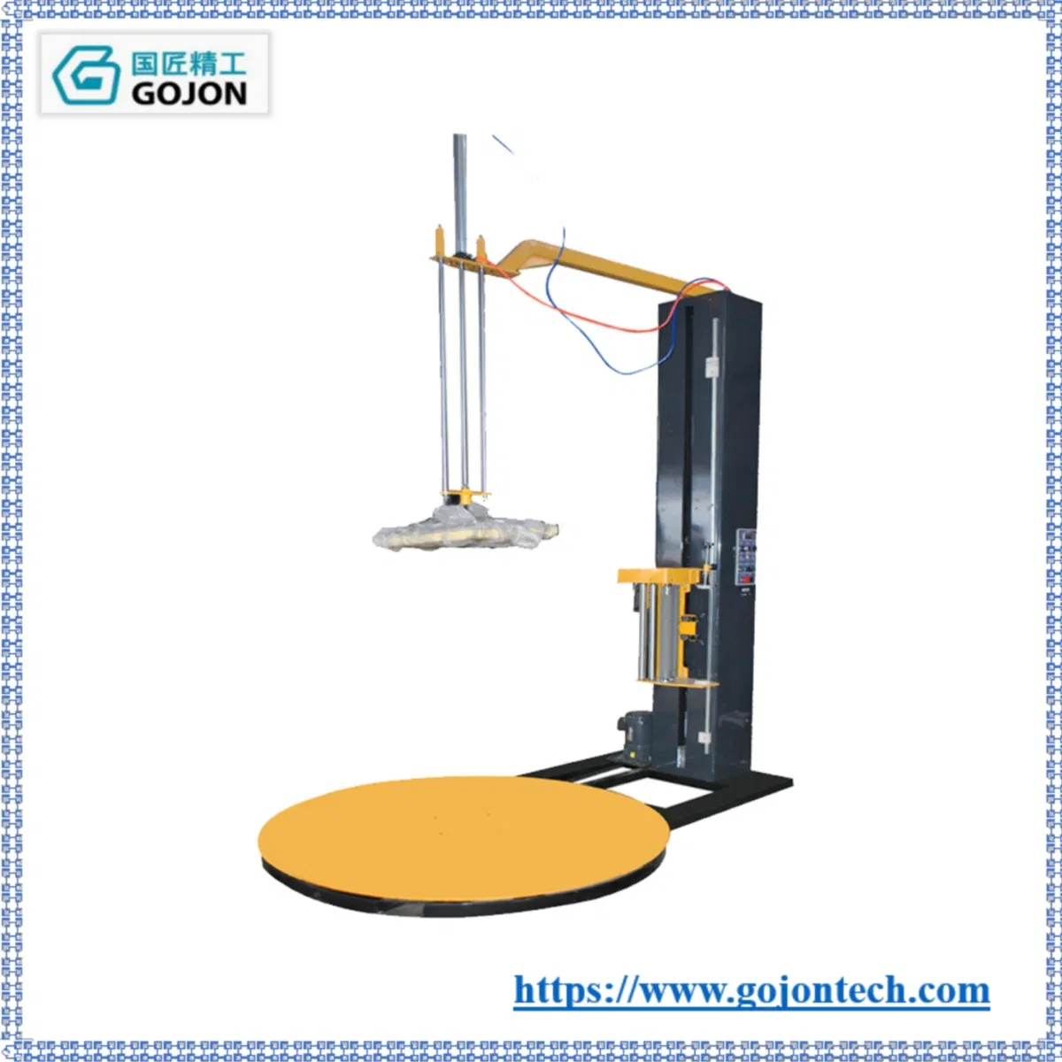 Máquina de Embalagem de Paletização Automática, Estrangulamento, Preenchimento de Papel para Paletes, Selagem, Filme Encolhível, Envoltório Vertical, Equipamento de Embalagem